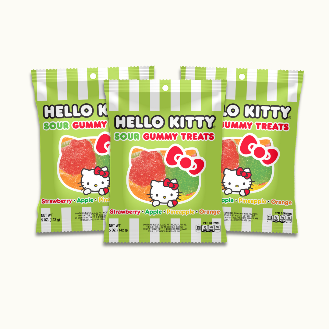 Hello Kitty Sour Gummy Treats 5oz bag - Crunch n Crave