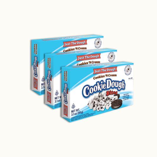 Just the Dough - Cookie n Cream - Cookie Dough Bites - 3.1oz box - Crunch n Crave