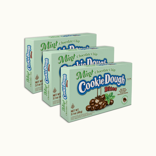 Mint Chocolate Chip Cookie Dough Bites 3.1oz box - Crunch n Crave