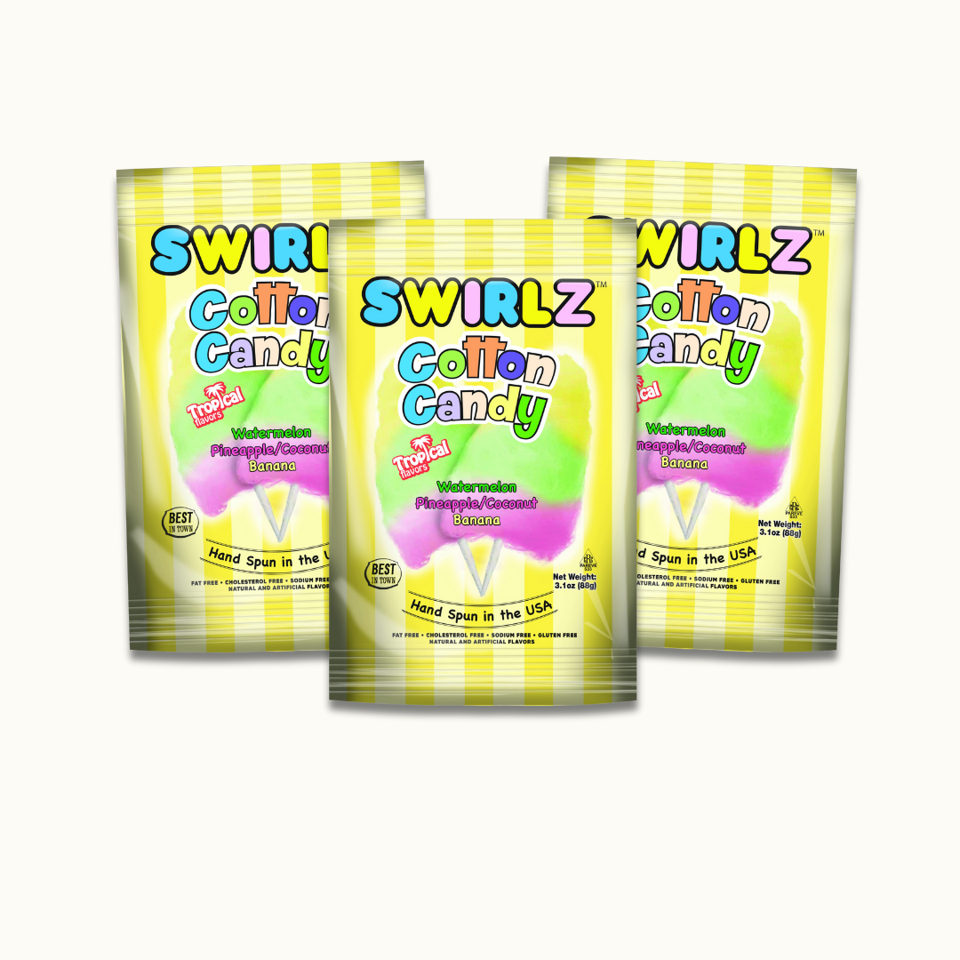 Swirlz Cotton Candy Tropical 3.1oz bag - Crunch n Crave