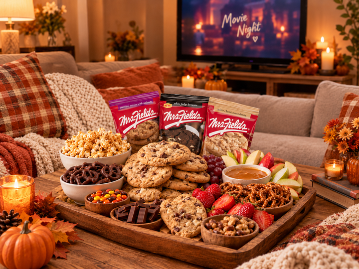 A Cozy Fall Movie- Night Snack Board
