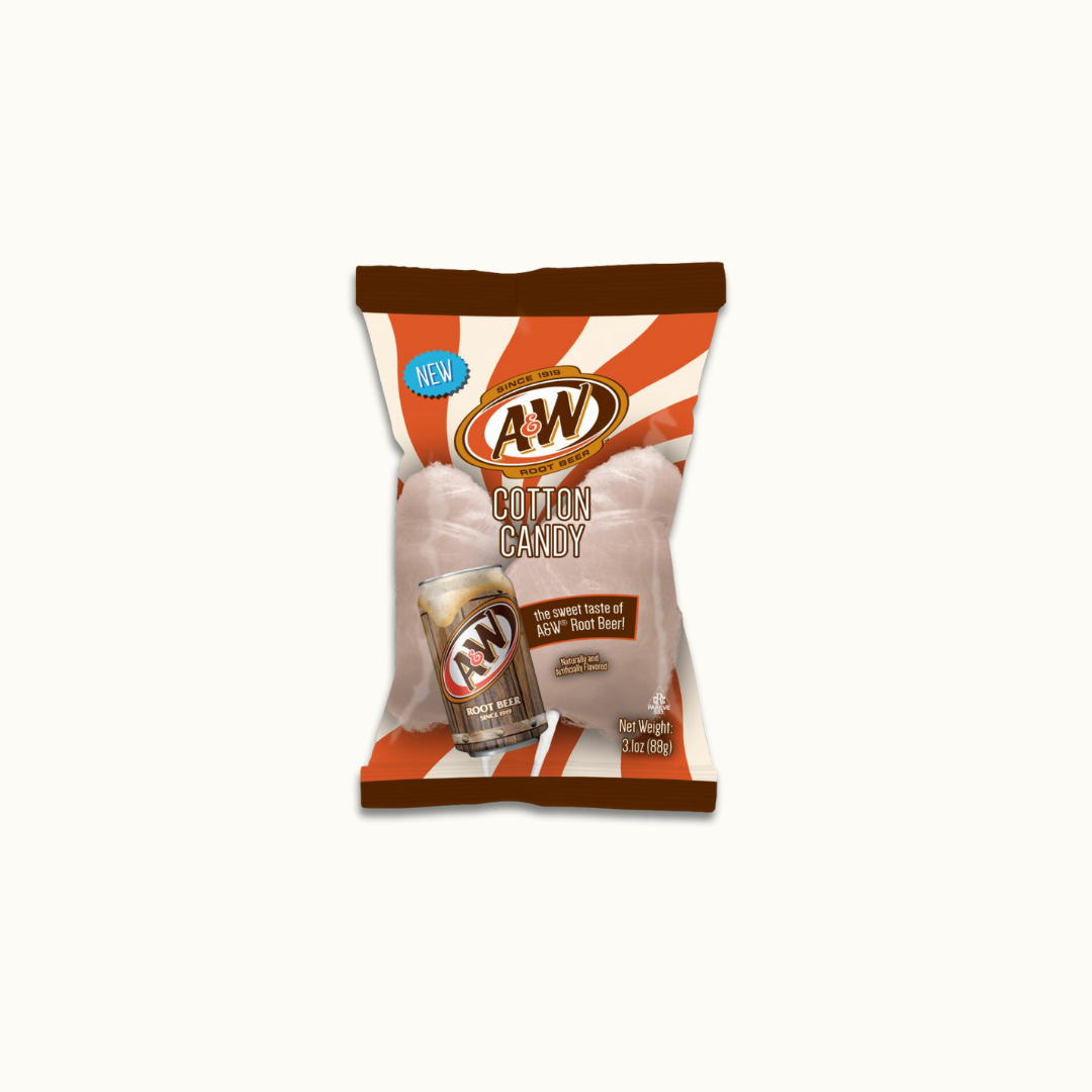 A&W Cotton Candy 3.1oz bag - Crunch n  Crave 