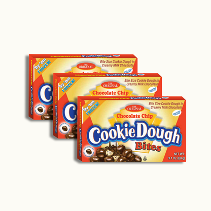 Chocolate Chip Cookie Dough Bites 3.1oz box - Crunch n Crave 