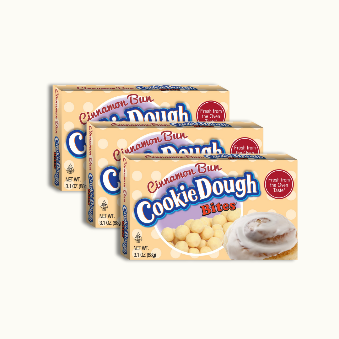 Cinnamon Bun Cookie Dough Bites 3.1oz box - Crunch n Crave 