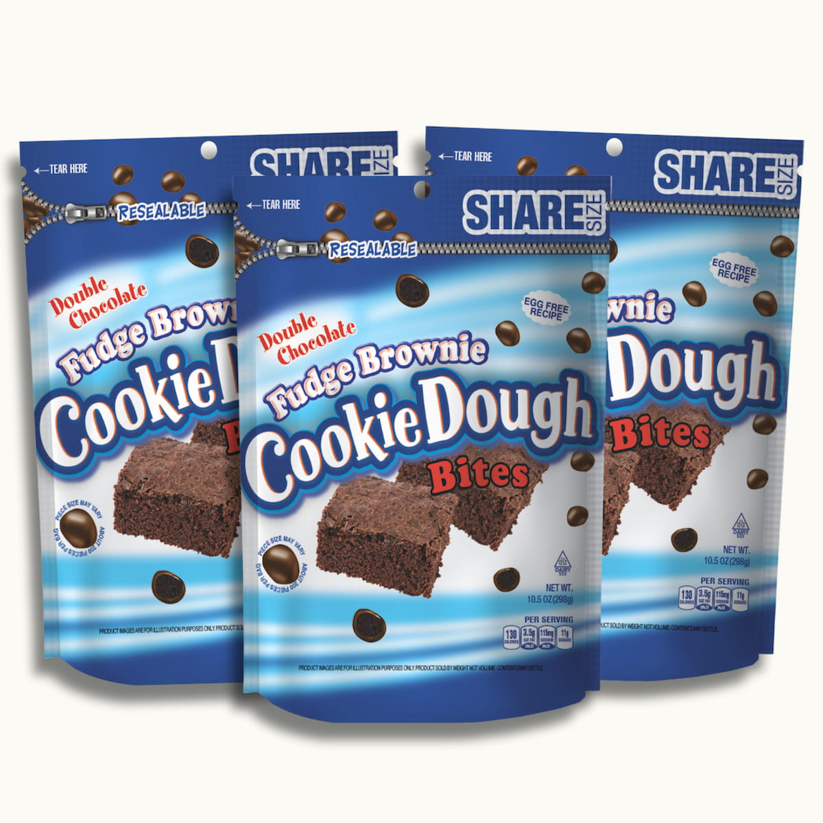 Fudge Brownie Cookie Dough Bites 10.5oz - Crunch n Crave