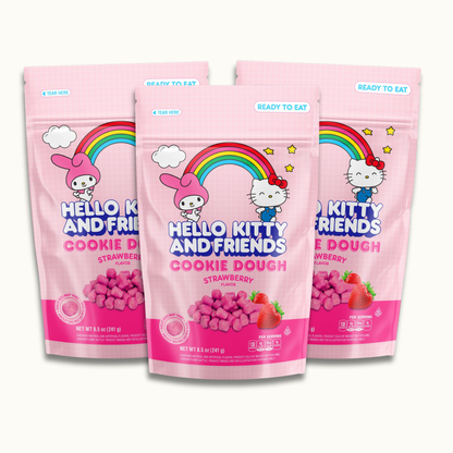 Hello Kitty and Friends Cookie Dough Strawberry 8.5oz bag - Crunch n Crave