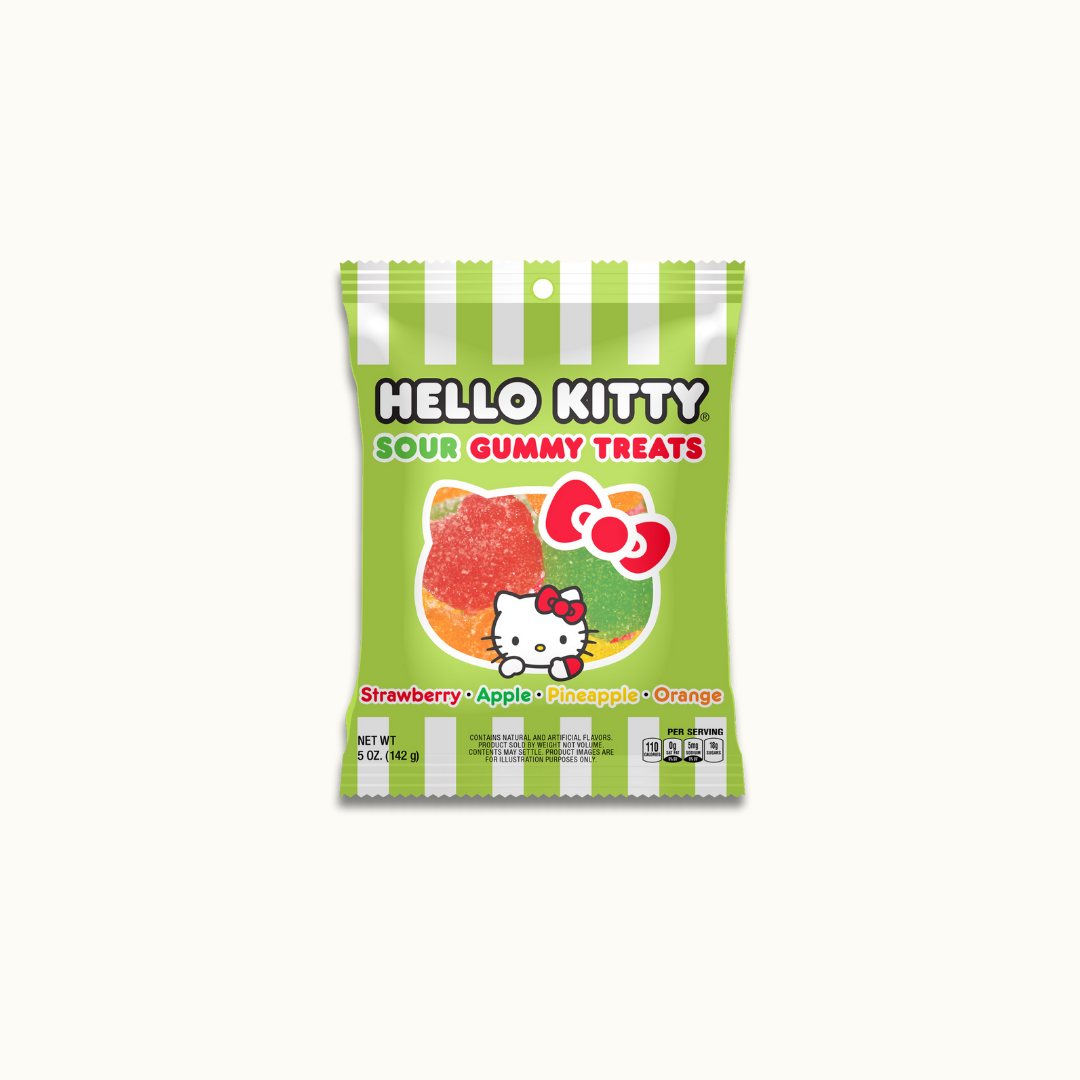 Hello Kitty Sour Gummy Treats 5oz bag - Crunch n Crave 