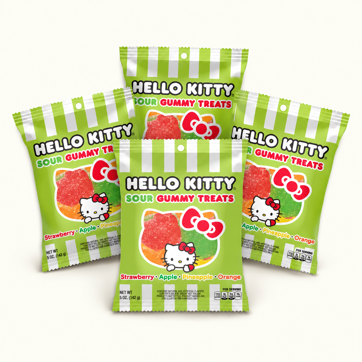 Hello Kitty  Sour Gummy Treats 5oz