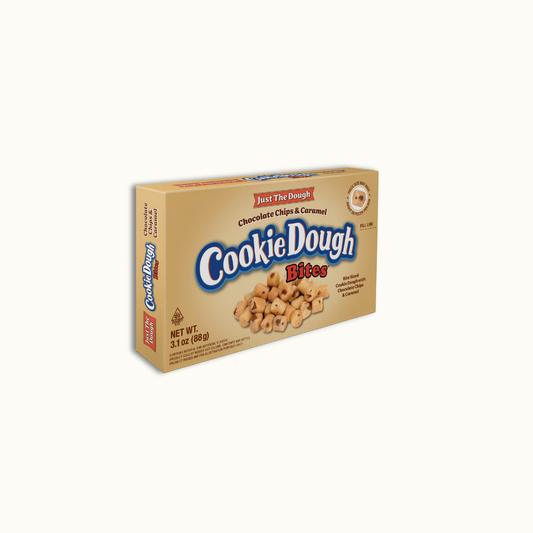 Just the dough - Chocolate Chips & Caramel - Cookie dough bites - 3.1oz tbox - Crunch n Crave