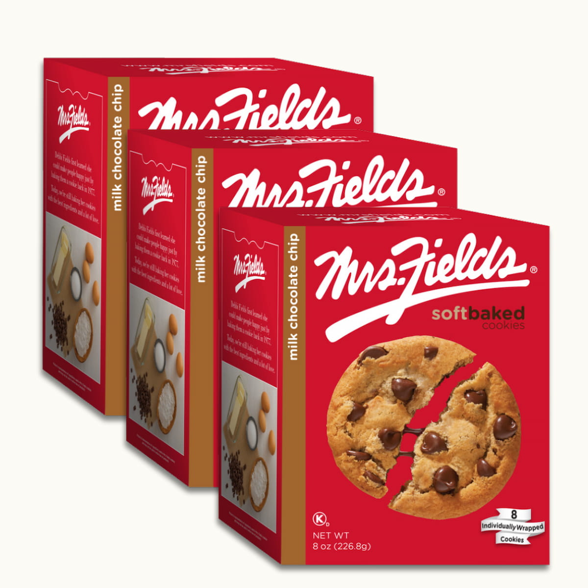 Mrs. Fields Milk Chocolate Chip Soft Baked Cookies 8oz - Crunch n Crave