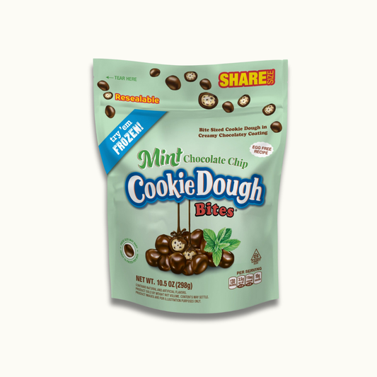 Mint Chocolate Chip Cookie Dough Bites 10.5oz  bag - Crunch n Crave