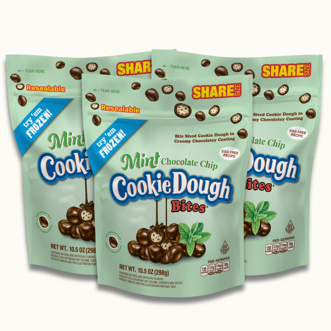 Mint Chocolate Chip Cookie Dough Bites 10.5oz  bag - Crunch n Crave