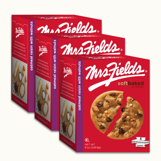 Oatmeal Raisin with Walnuts - Mrs. Fields - 8oz Multi Pack - Crunch n Crave