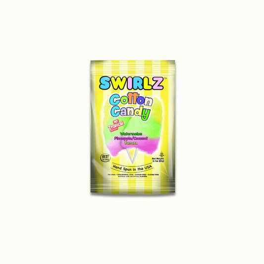 Swirlz Cotton Candy Tropical 3.1oz bag - Crunch n Crave