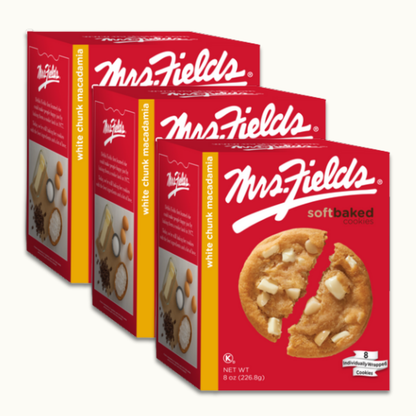 White Chunk Macadamia - Mrs. Fields - 8oz Multi Pack- Crunch n Crave 
